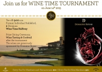 Upcoming tournament: Wine Time Golf on June, 14th