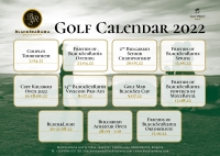 Голф календар 2022